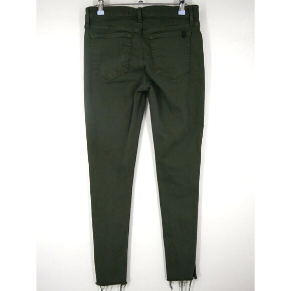 NWOT Joe's Jeans Skinny Slit Ankle High Rise Jeans in Kale Green 27 - Picture 4 of 6